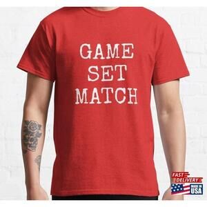 Tennis Player Gift Lover Classic Tshirt Unisex